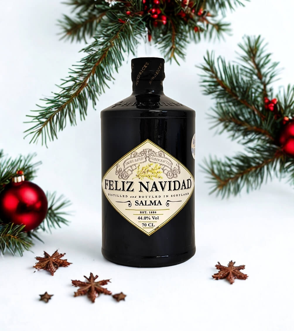 Hendricks botella personalizada navidad